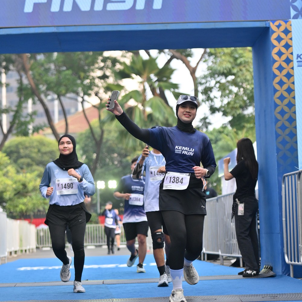 Race photo from KEMLU RUN 2026