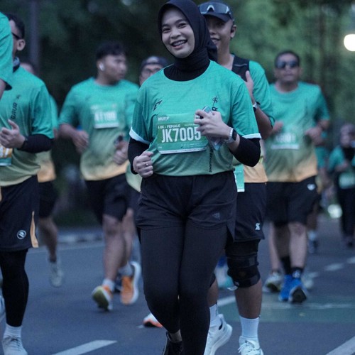 Race photo from BAUR RUN 2025