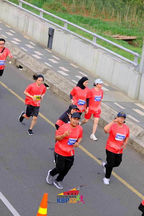 Race photo from CISANGKAN KBP CITY RUN 2025