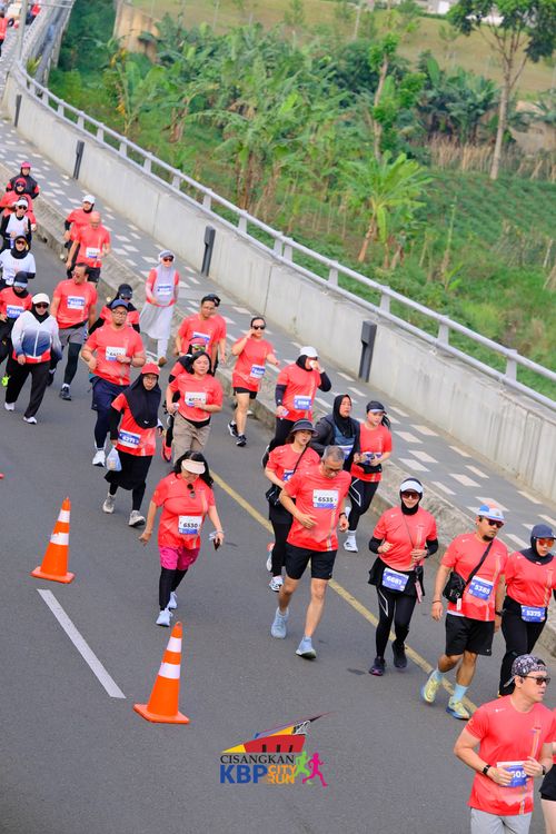 Race photo from CISANGKAN KBP CITY RUN 2025