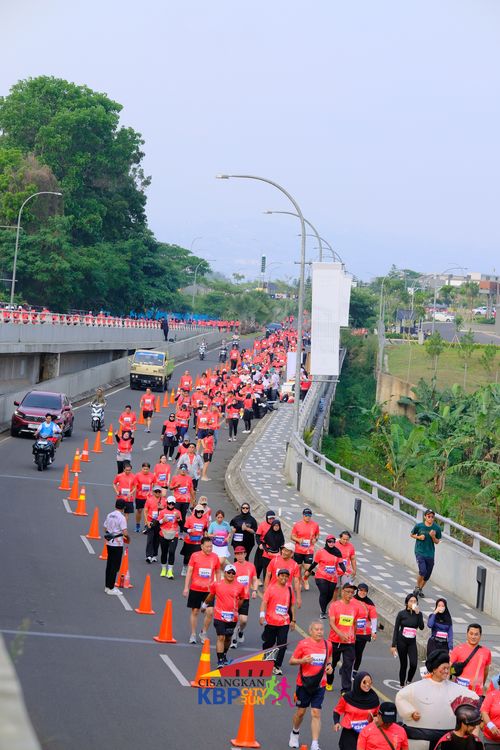 Race photo from CISANGKAN KBP CITY RUN 2025