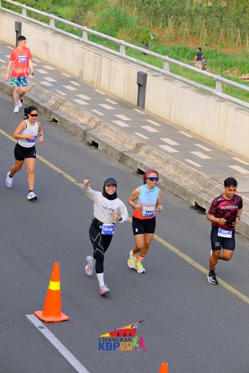 Race photo from CISANGKAN KBP CITY RUN 2025