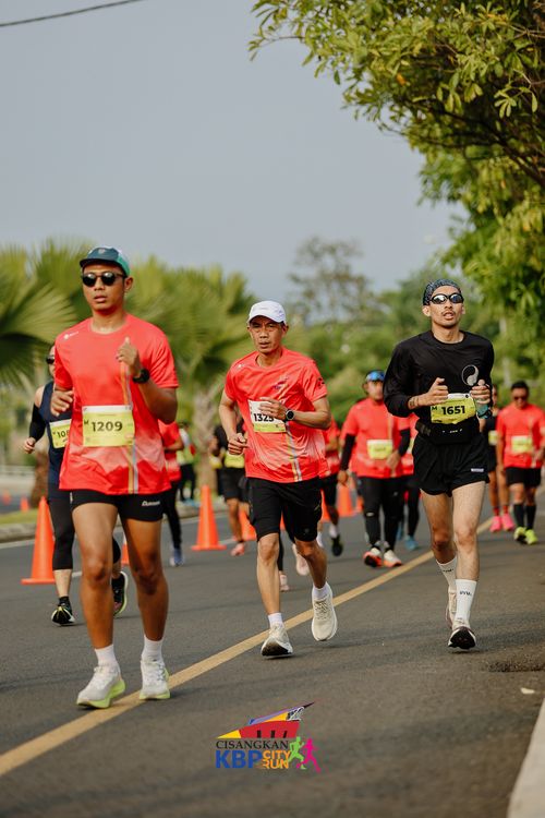 Race photo from CISANGKAN KBP CITY RUN 2025