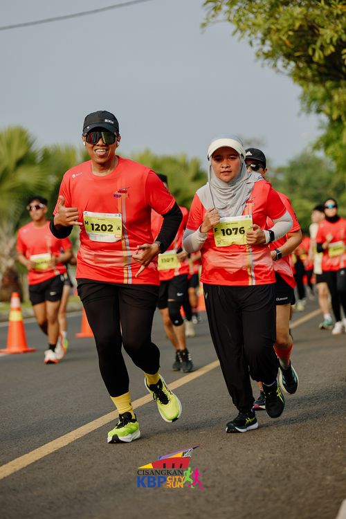 Race photo from CISANGKAN KBP CITY RUN 2025