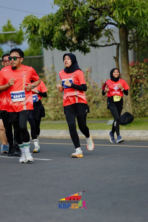 Race photo from CISANGKAN KBP CITY RUN 2025