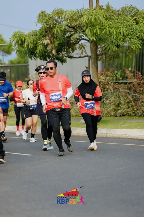 Race photo from CISANGKAN KBP CITY RUN 2025