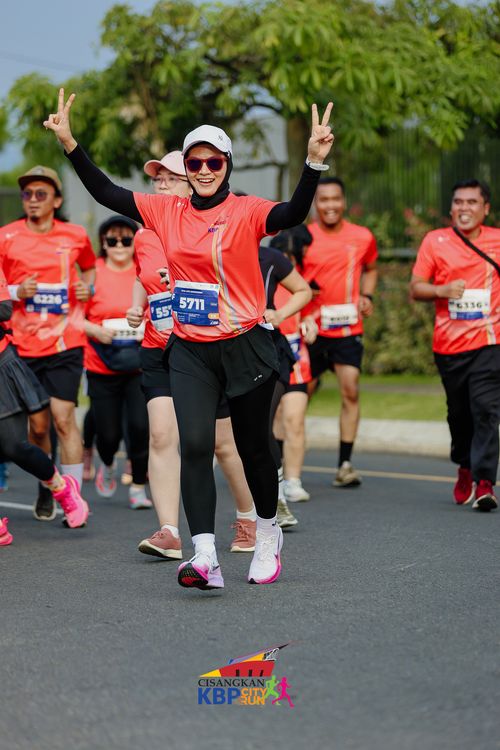 Race photo from CISANGKAN KBP CITY RUN 2025