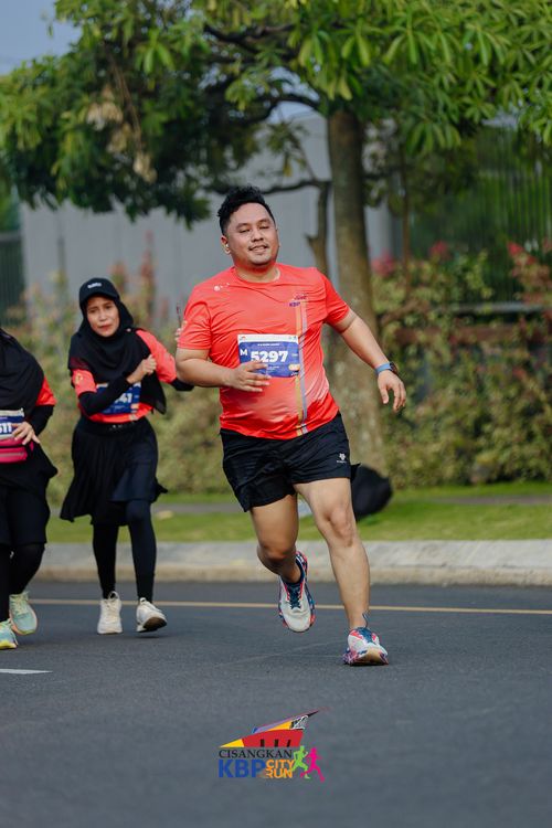 Race photo from CISANGKAN KBP CITY RUN 2025