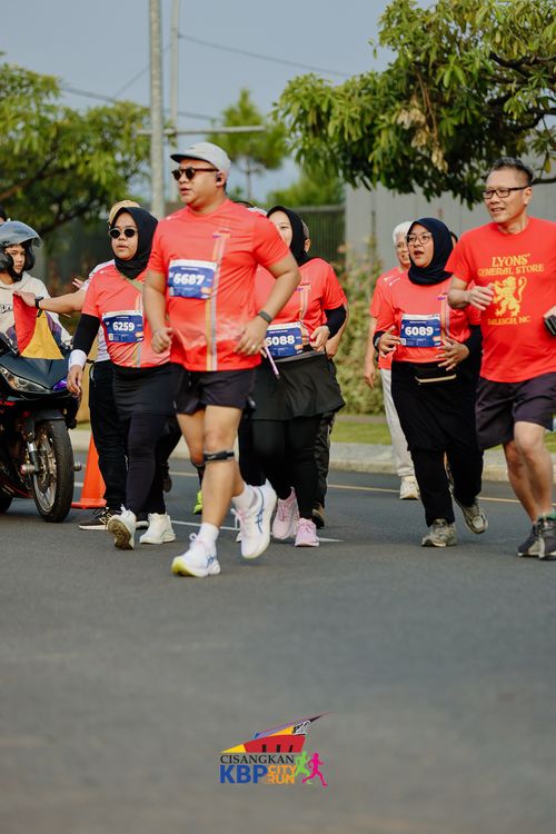 Race photo from CISANGKAN KBP CITY RUN 2025
