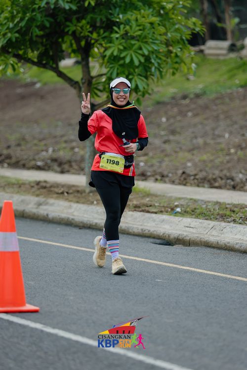 Race photo from CISANGKAN KBP CITY RUN 2025