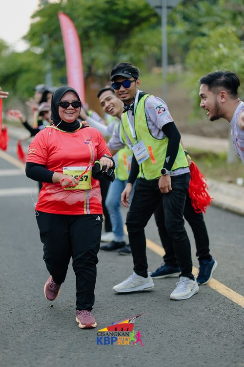 Race photo from CISANGKAN KBP CITY RUN 2025