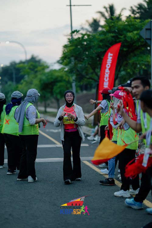Race photo from CISANGKAN KBP CITY RUN 2025