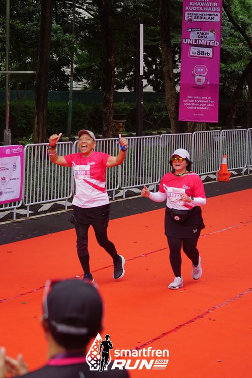 Race photo from Smartfren Run 2024