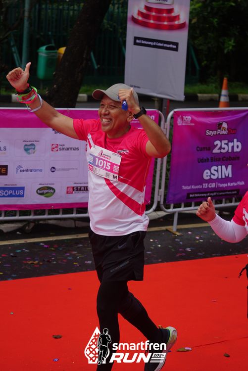 Race photo from Smartfren Run 2024