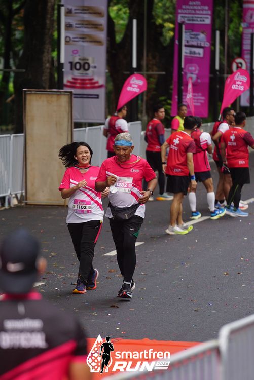 Race photo from Smartfren Run 2024