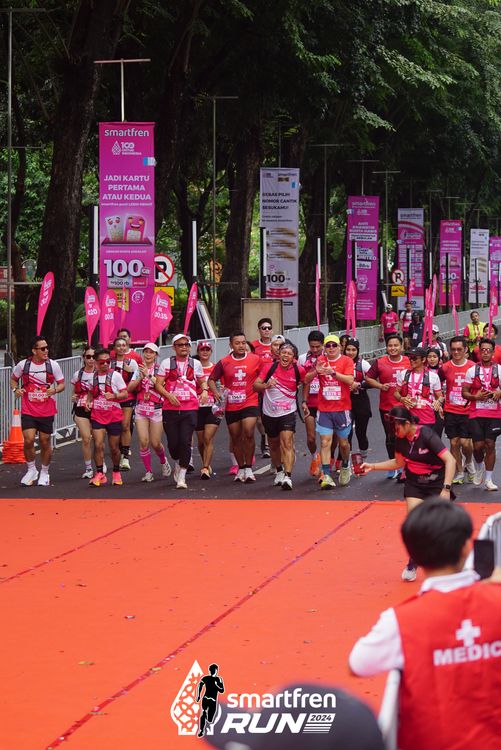 Race photo from Smartfren Run 2024