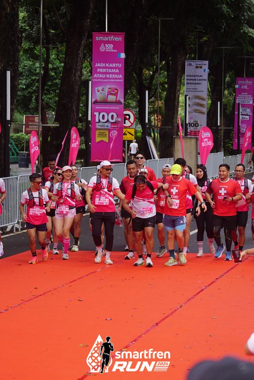 Race photo from Smartfren Run 2024