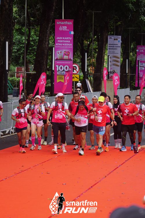 Race photo from Smartfren Run 2024