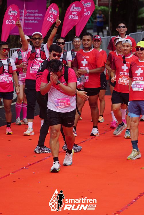Race photo from Smartfren Run 2024