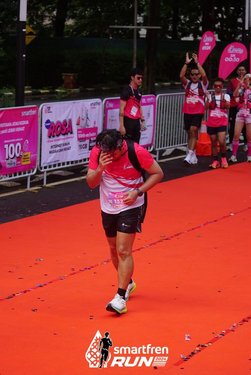 Race photo from Smartfren Run 2024