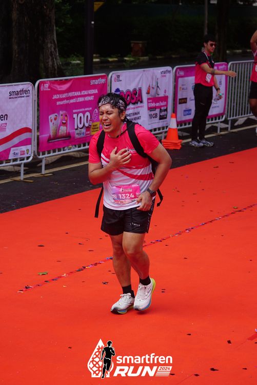 Race photo from Smartfren Run 2024