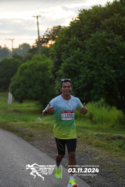 Race photo from Arutmin Borneo Run 2024