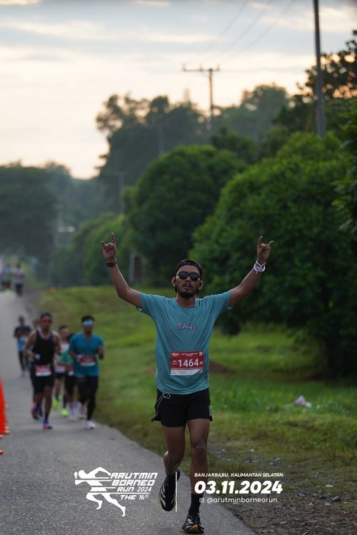 Race photo from Arutmin Borneo Run 2024