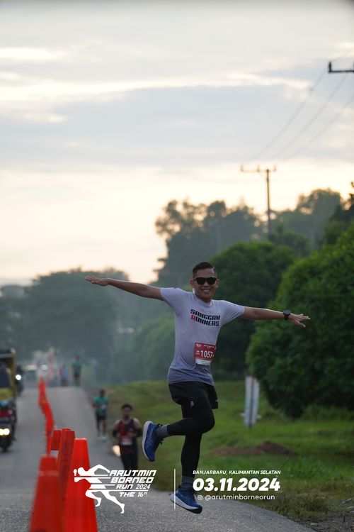 Race photo from Arutmin Borneo Run 2024