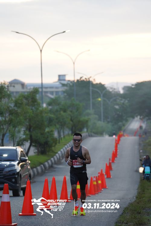 Race photo from Arutmin Borneo Run 2024