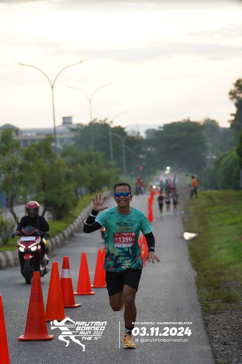 Race photo from Arutmin Borneo Run 2024