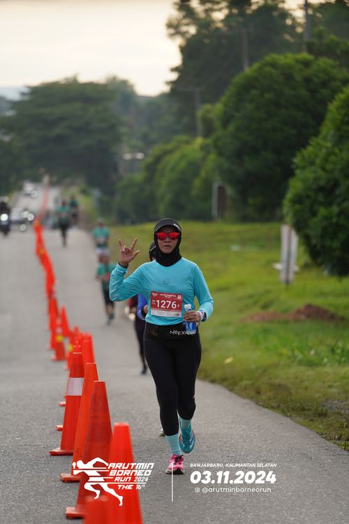 Race photo from Arutmin Borneo Run 2024