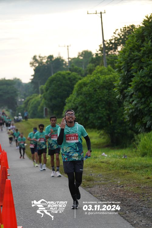 Race photo from Arutmin Borneo Run 2024