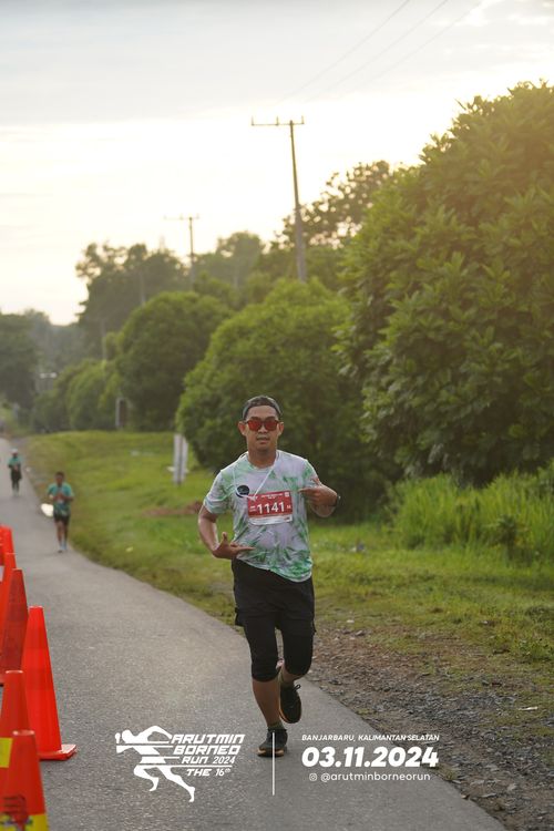 Race photo from Arutmin Borneo Run 2024