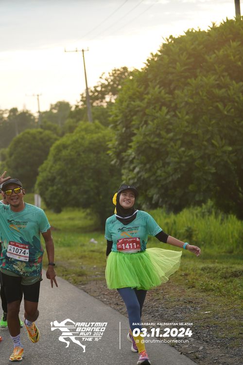 Race photo from Arutmin Borneo Run 2024