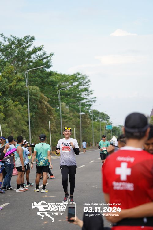 Race photo from Arutmin Borneo Run 2024