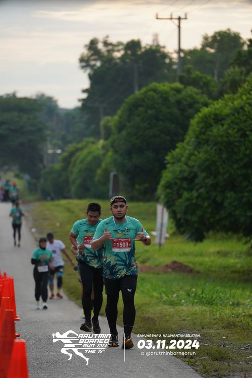 Race photo from Arutmin Borneo Run 2024
