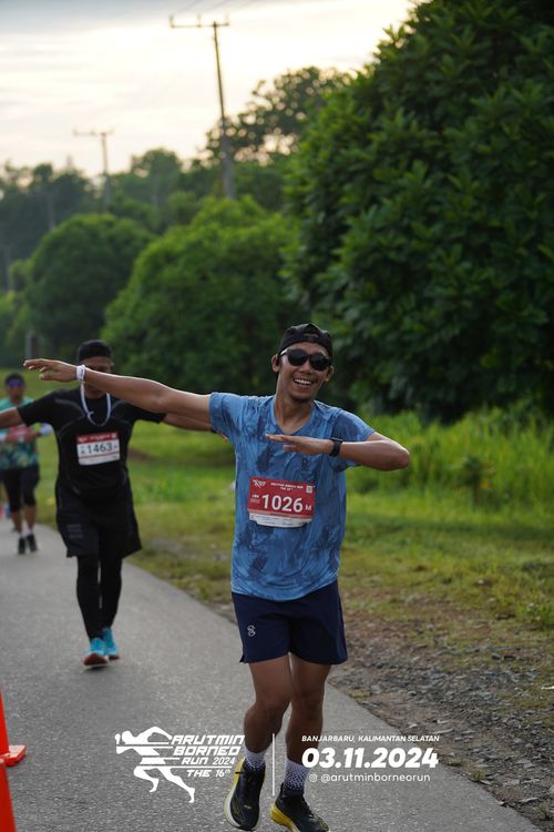 Race photo from Arutmin Borneo Run 2024