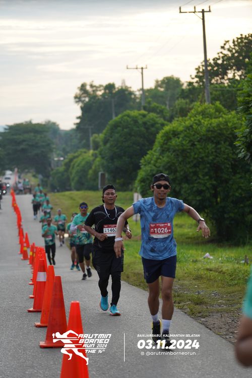 Race photo from Arutmin Borneo Run 2024