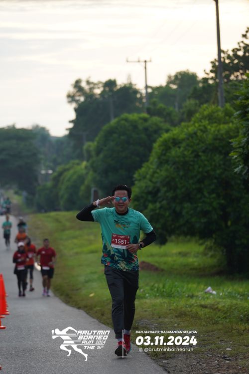 Race photo from Arutmin Borneo Run 2024