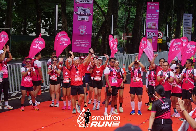 Race photo from Smartfren Run 2024