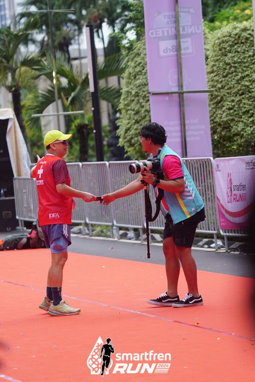 Race photo from Smartfren Run 2024