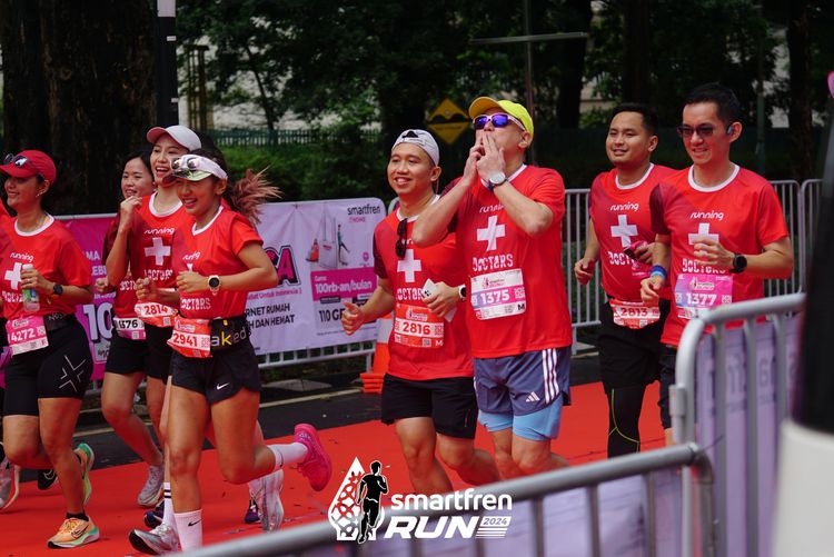 Race photo from Smartfren Run 2024