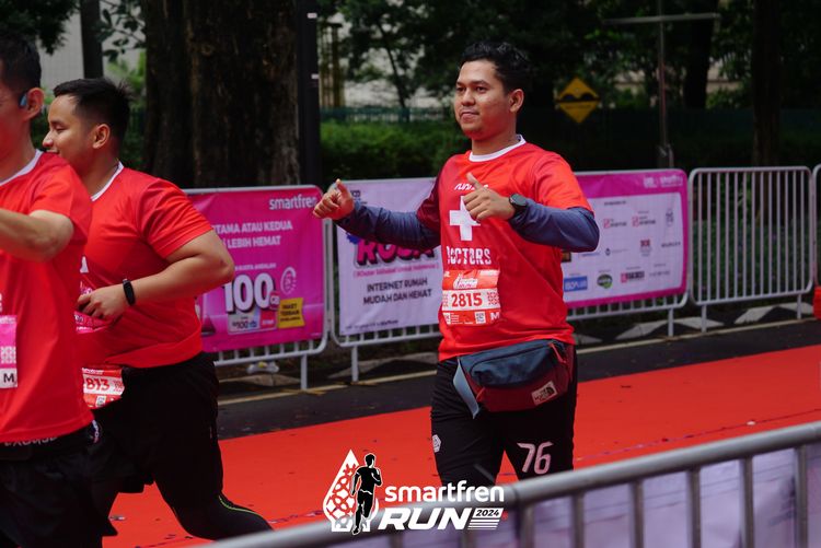 Race photo from Smartfren Run 2024