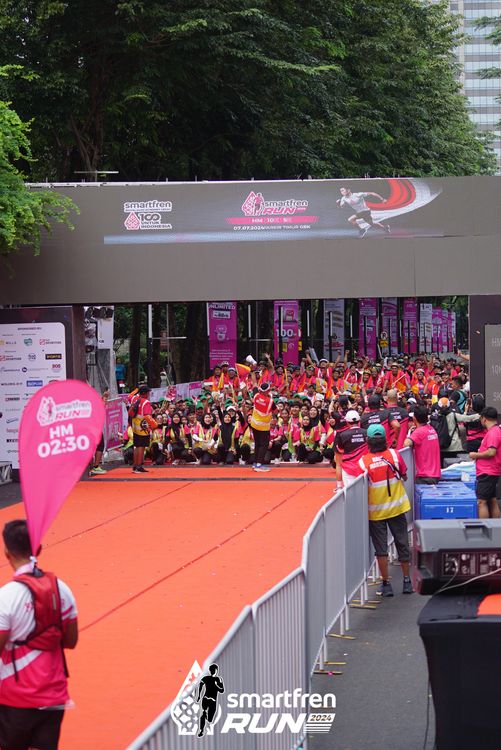 Race photo from Smartfren Run 2024