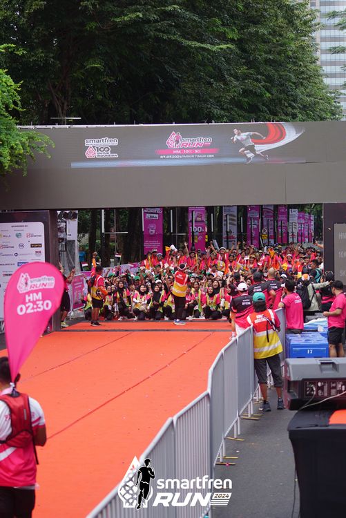 Race photo from Smartfren Run 2024