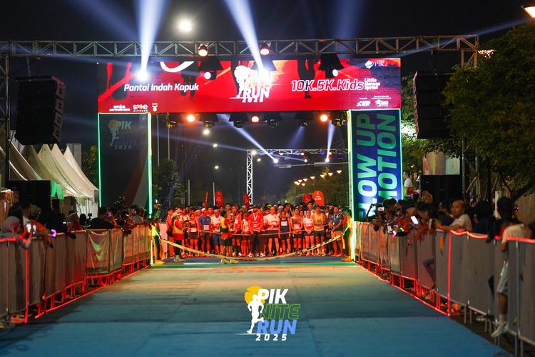 Race photo from PIK NITE RUN 2025