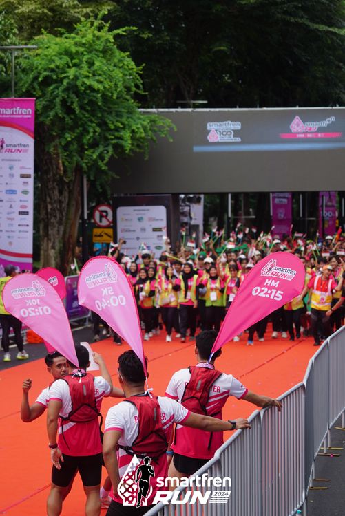 Race photo from Smartfren Run 2024
