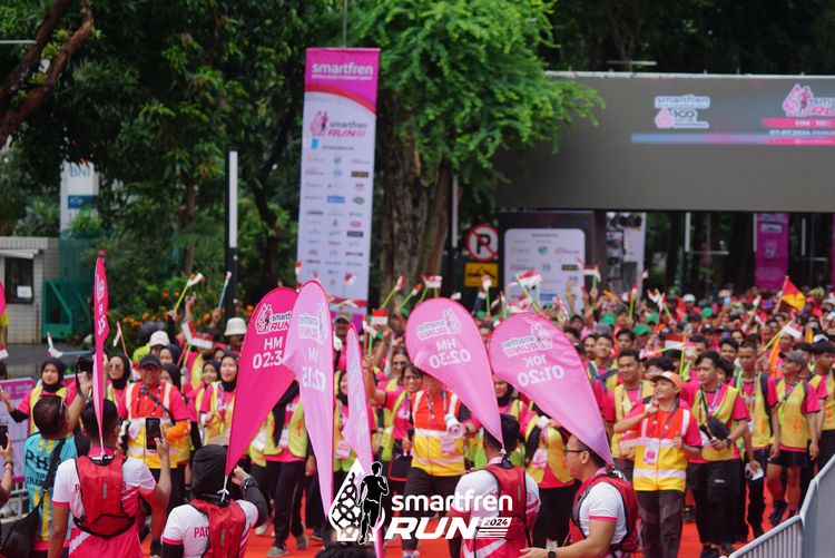 Race photo from Smartfren Run 2024