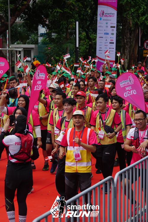 Race photo from Smartfren Run 2024