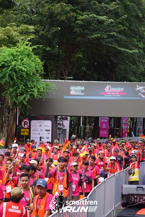 Race photo from Smartfren Run 2024